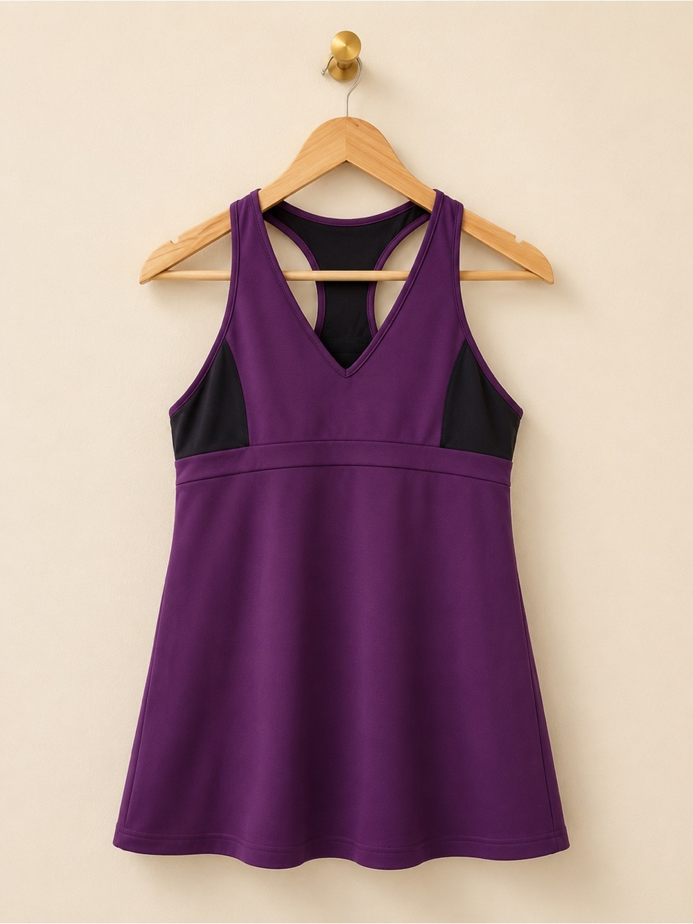 Aerie Fit Purple & Black Racerback Athletic Tank Top XL